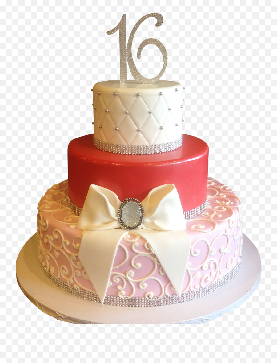 Elegant Sweet 16 Birthday Cakes In Nyc - 3 Layer Birthday Cake Png,Sweet 16 Png