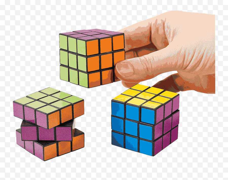 Mini Plastic Rubiks Cube - Cube Png,Rubik's Cube Png