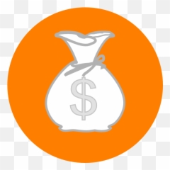 Download Bag Clip Art - Bitcoin Logo Orange Money Clipart png