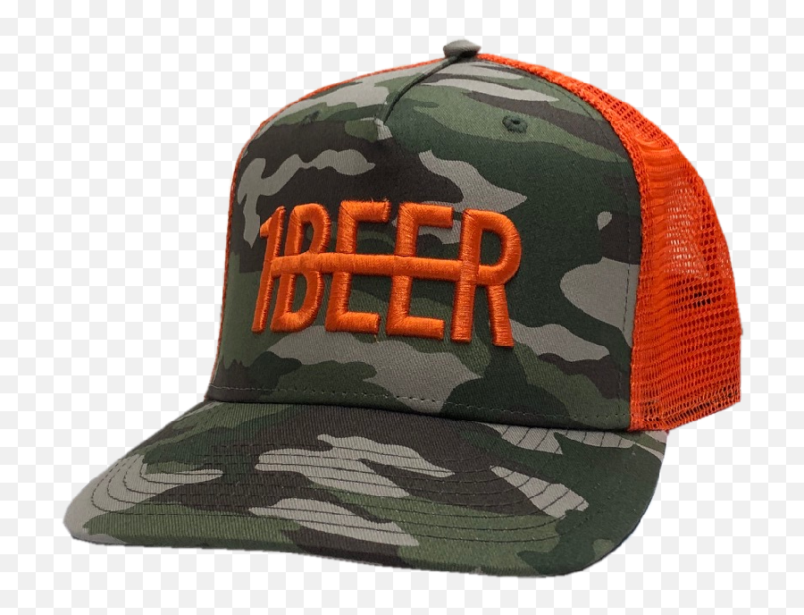 Hardy Camo And Orange Beer Hat - Military Camouflage Png,Camo Png