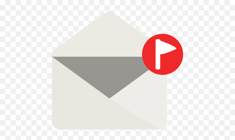 Notification Email Mail Flag Icon - Email Alert Icon Png,Alert Png