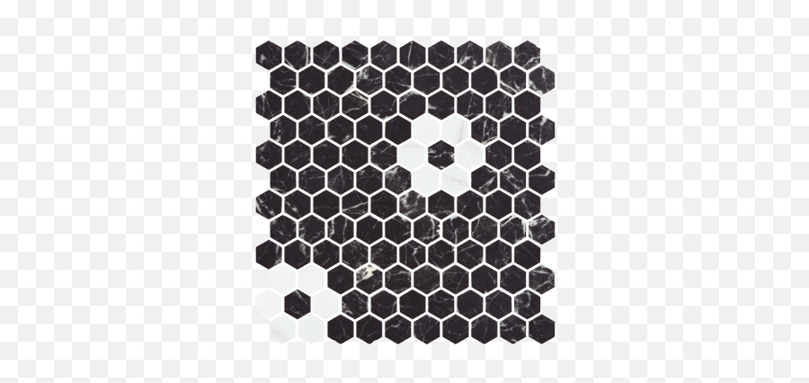 Onix Patterns Statements Tile - Small Black Hex Tile Png,Transparent Hexagon Pattern