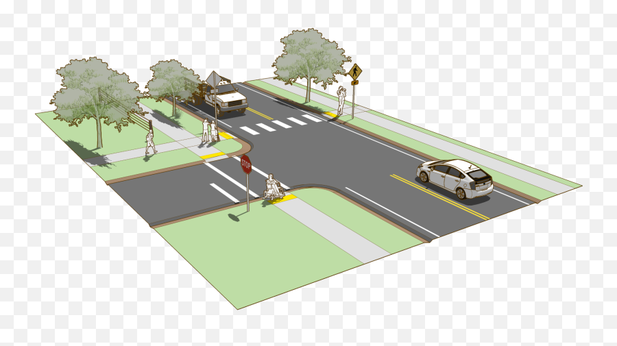 Sidewalk - Road And Sidewalk Design Png,Walkway Png