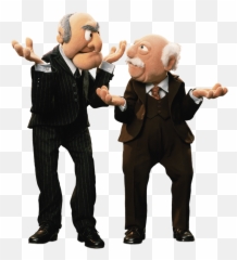 Statler And Waldorf Confused - Muppets png