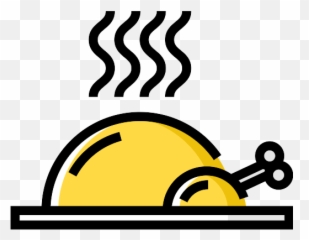 Fried Chicken Lunch Vector Svg Icon - Transparent Background Dinner Food png
