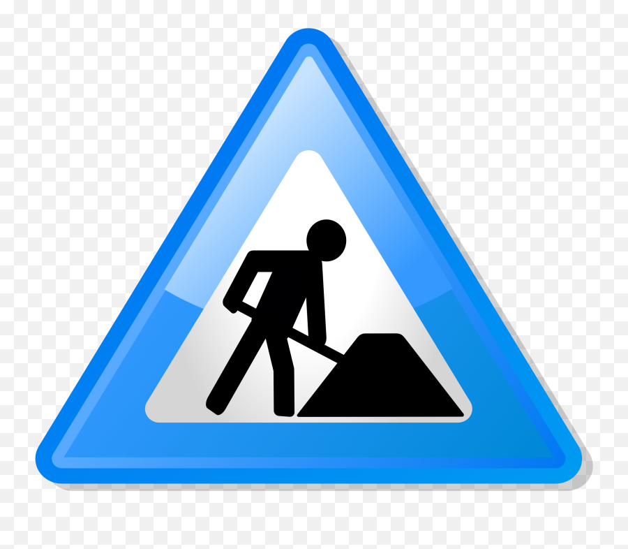 Fileunder Construction Icon - Bluesvg Wikimedia Commons Under Construction Icon Png,Under Construction Transparent
