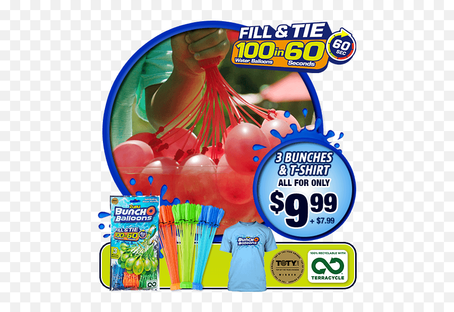 The Official Tv Website Of Bunch O Balloons - Party Supply Png,Water Balloon Png