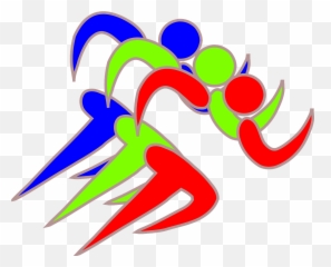 Runner Icon Sport Racing Blue Png - Design Inter House