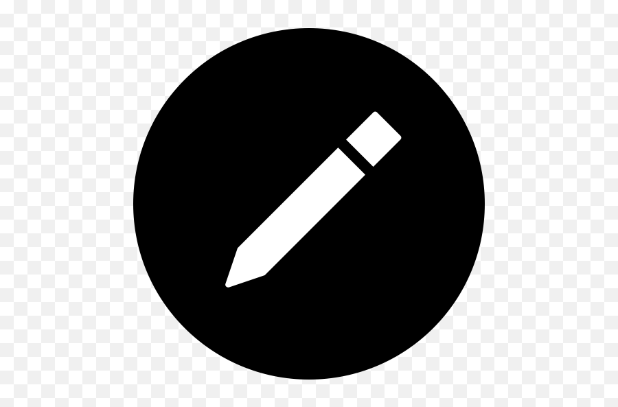 Edit Write Draw Circle Compose Icon - Black Png Edit Circle,Compose Icon