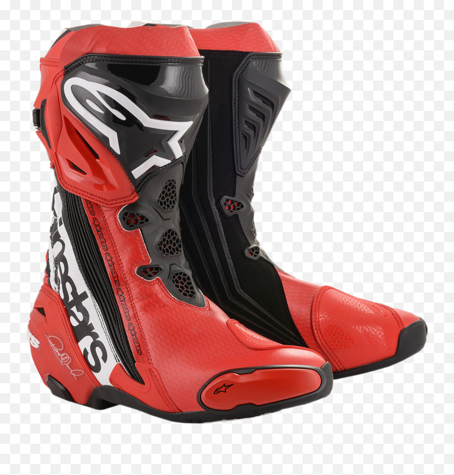 Details About Alpinestars Limited Edition Randy Mamola Legends Series Supertech R Boots - Alpinestars Supertech Png,Icon Boot Fit