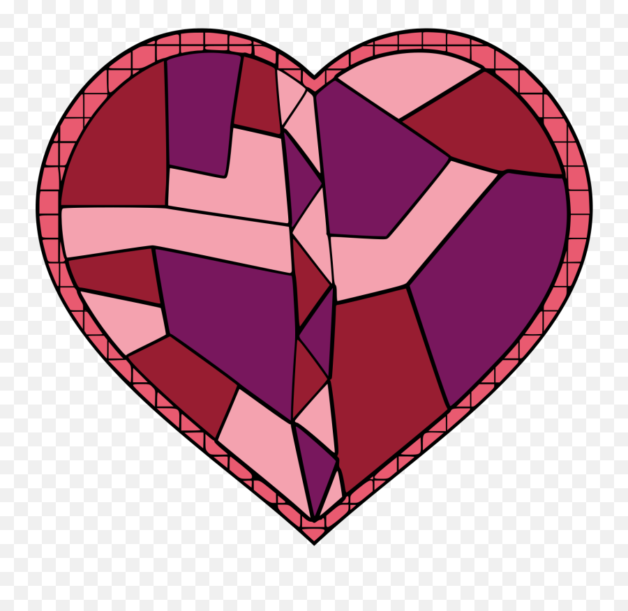 Stained Glass Heart Png - Clip Art Library Girly,Icon Stained Glass