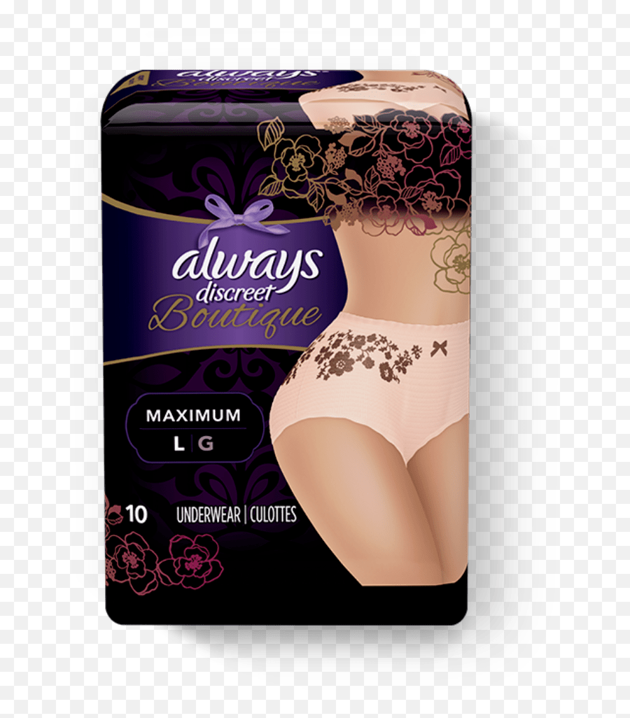 Always Discreet Boutique Incontinence - Always Pads Png,Lingerie Icon