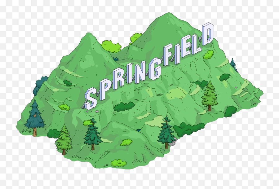 Springfield Png U0026 Free Springfieldpng Transparent Images - Springfield Sign,The Simpson's Tappedout Running Icon Next To Job