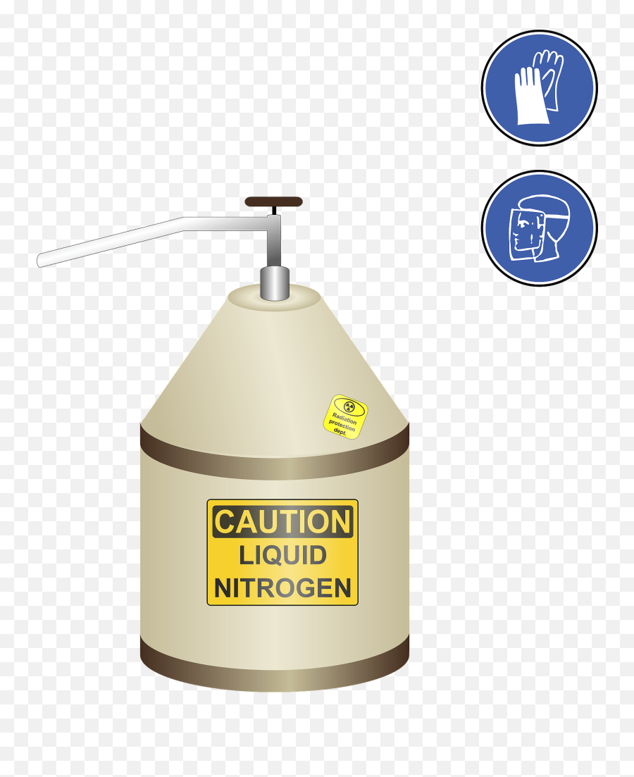 Dewar Flask With Liquid Nitrogen - Liquid Nitrogen Tank Clipart Png,Nitrogen Icon