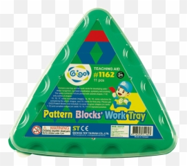 Pattern Blocks Triangular Work Tray - Mathematics Png,Triangle Pattern Png
