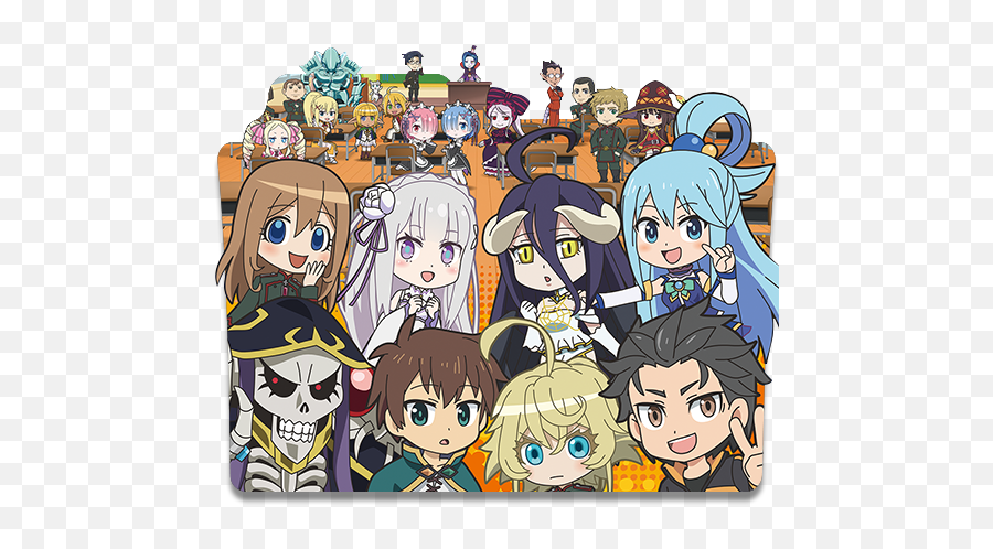 Isekai Quartet Png Transparent Images - Isekai Quartet Folder Icon,Overlord Folder Icon