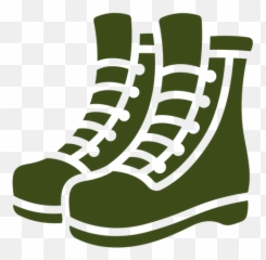Soldier Combat Boot Pair Transparent Png U0026 Svg Vector - Round Toe