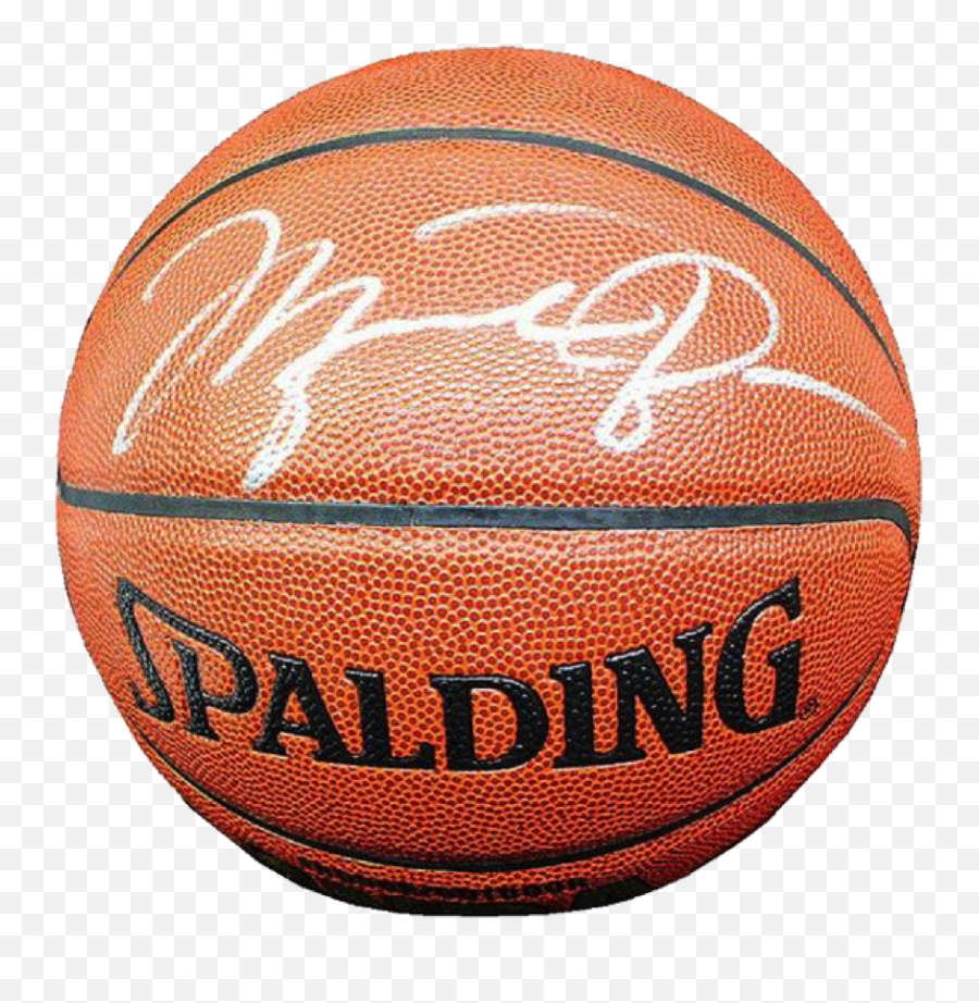 Michael Jordan Chicago Bulls Nba Authentic Autographed Spalding Basketball Png