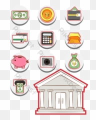 Bank Icon Vector Graphics Designs Png Images Eps Free - Smart Device