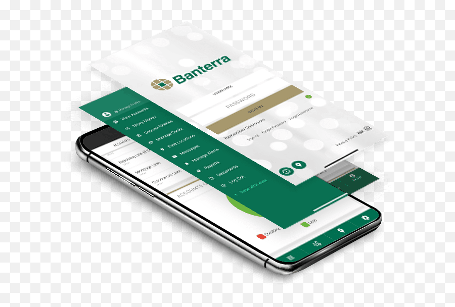 Mobile Banking Services Banterra Bank - Vertical Png,Mobile App Icon Mockup