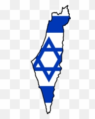 Flag Map Of Israel - Map Of Israel Png Transparent Cartoon Israel Map And Flag,Israel Png