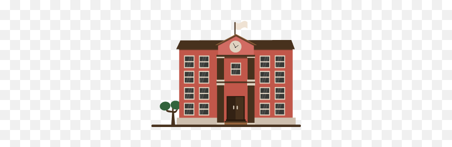 School Vector Building Icon Graphic By Joythestudio - Vertical Png,School House Icon