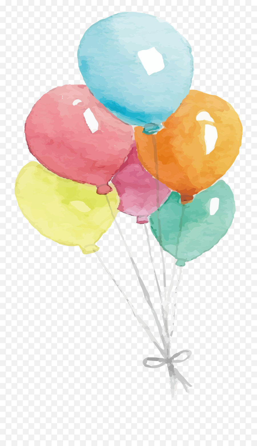 Clipart Balloon Watercolour - Watercolor Balloon Painting Png,Watercolor Background Png