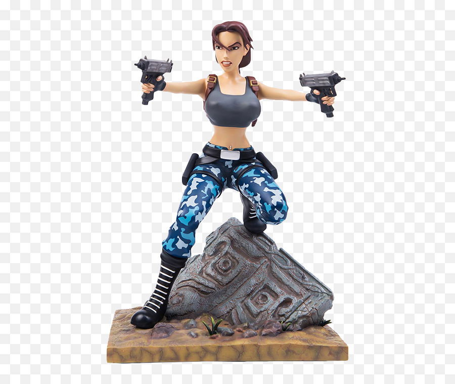 Tomb Raider Adventures Of Lara Croft Statue By Gaming Heads - Lara Croft Png,Lara Croft Transparent