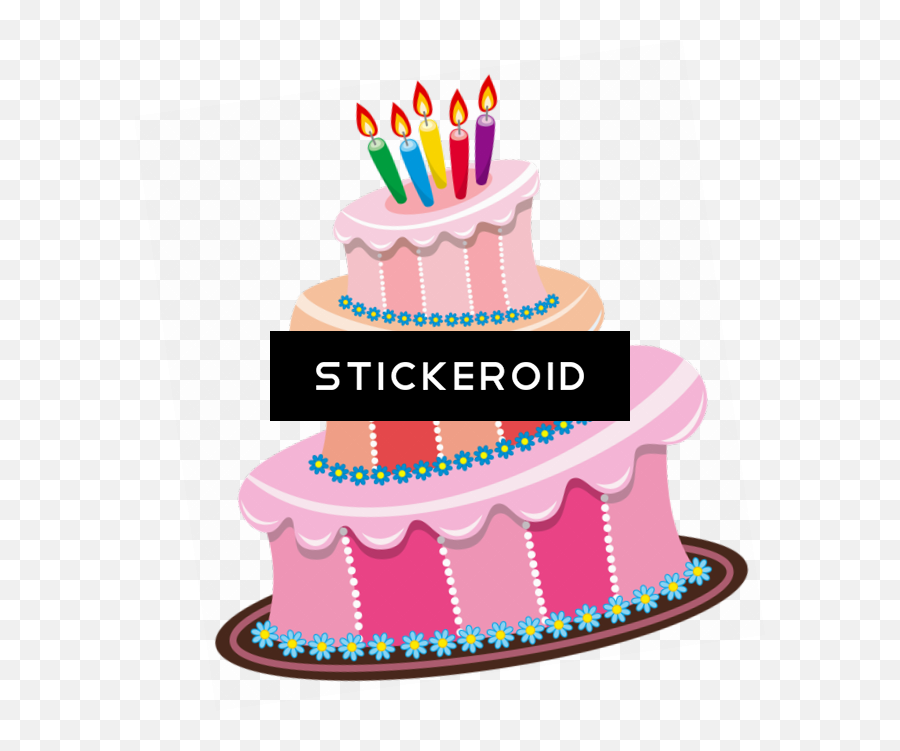 Birthday Cake Clipart No Background - Transparent Background Birthday Cake Clip Art Png,Birthday Cake Clipart Transparent Background