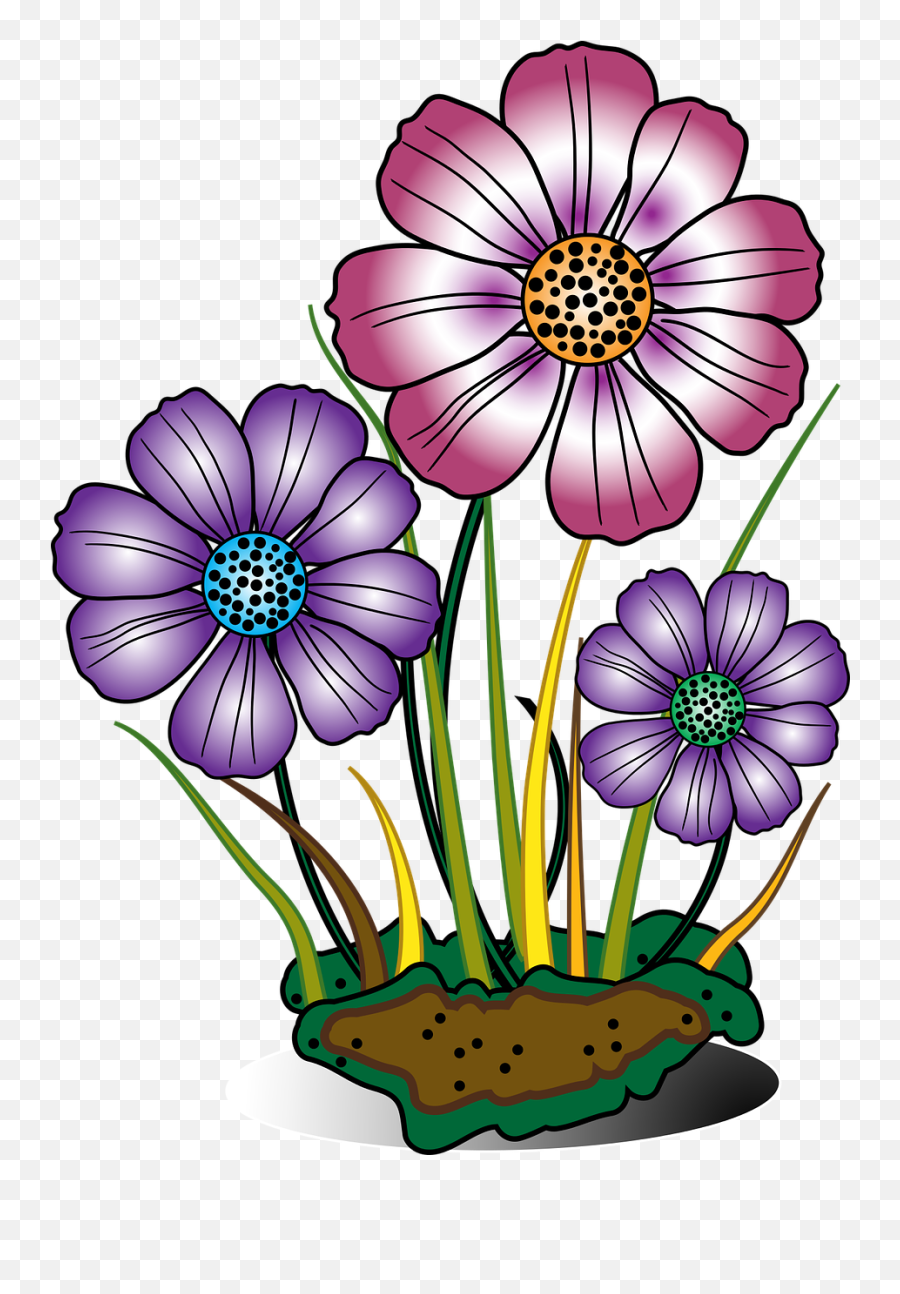 Decorative Flower Flowers Grass Png - Flowers In Bloom Clipart,Ornamental Grass Png