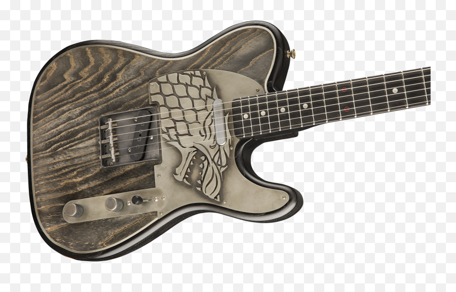 Game Of Thrones House Stark Telecaster - Fender Game Of Thrones Png,Stark Sigil Png