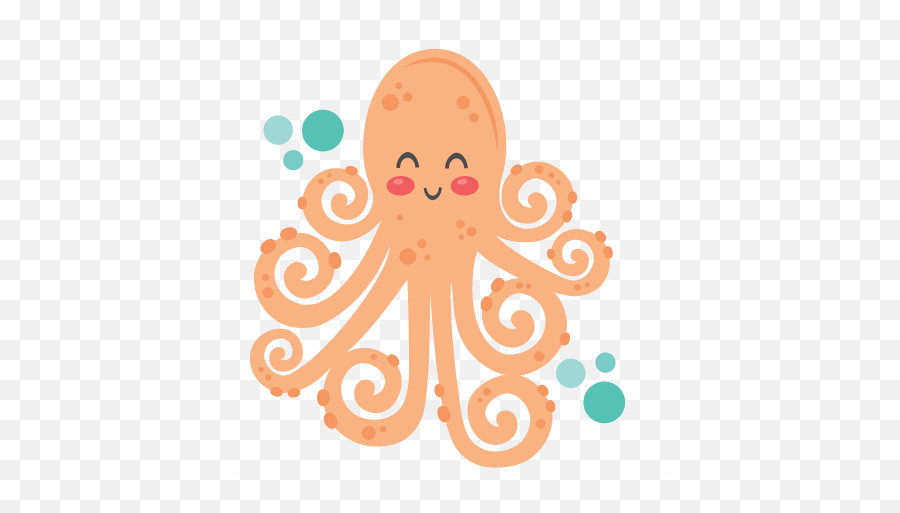 Pin - Octopus Cute Clipart Png,Octopus Transparent Background