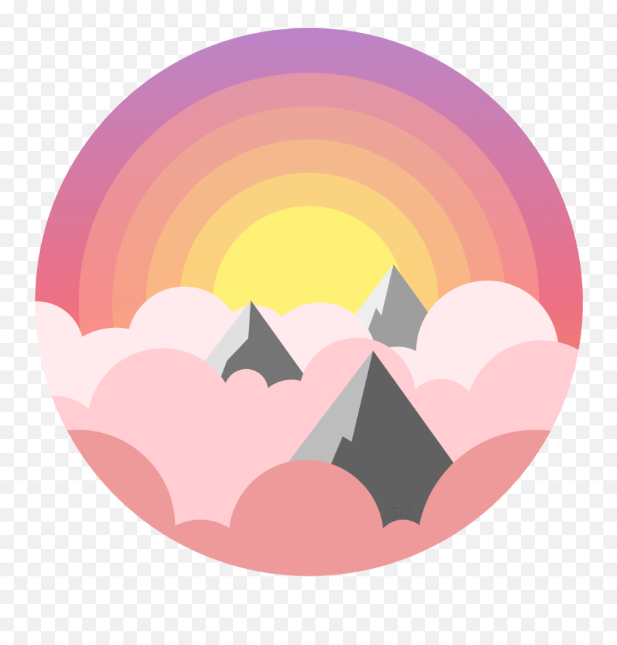 Download Day And Night Above The Clouds - Vector Graphics Sun And Moon Half And Half Png,Night Clouds Png