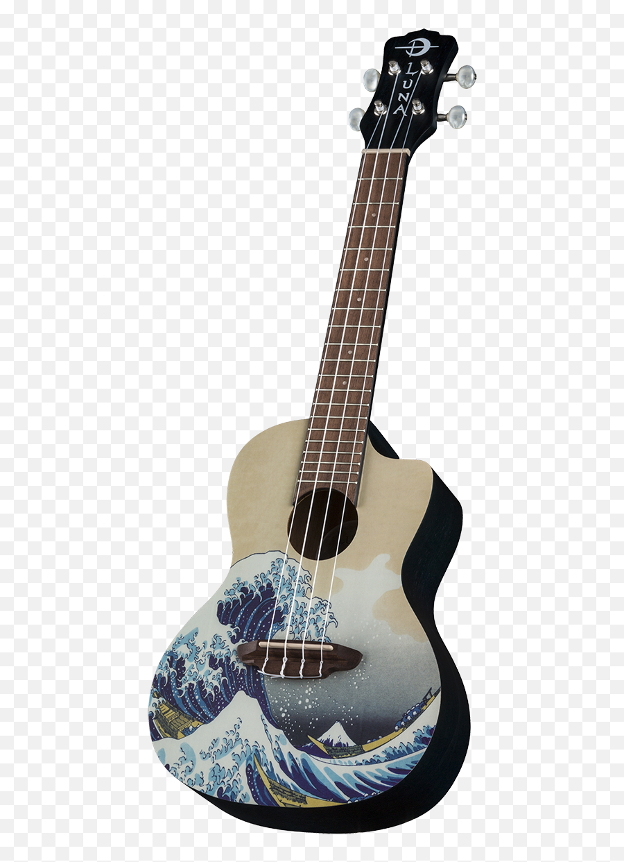 Luna Ukegwc Ukulele Great Wave Concert W Gigbag - Starry Night Ukulele Png,Ukulele Png