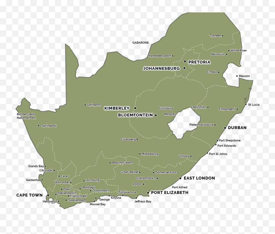 Download Hd South Africa Map Png Black - Transparent South Africa Map Png,Africa Map Png