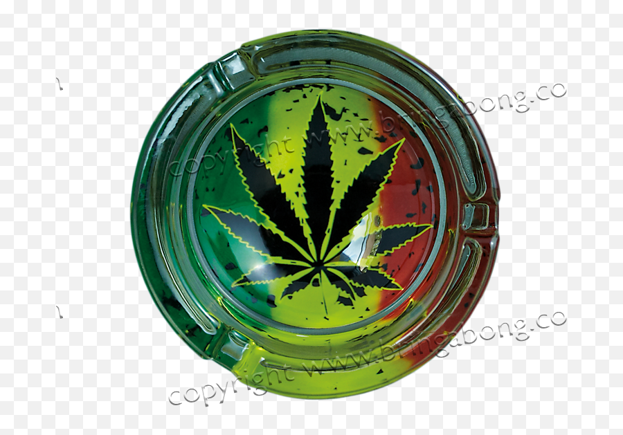 Marijuana Leaf Glass Ashtray - Marijuana Ashtray High Marihuana Imágenes Png,Pot Leaf Transparent