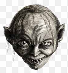 Gollum Shower Curtain - Smigul Lord Of The Ring Drawing Png,Gollum Png