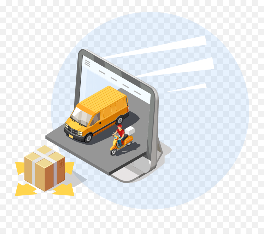 Uber For Delivery - Ondemand Delivery App Development Illustration Png,Uber App Logo