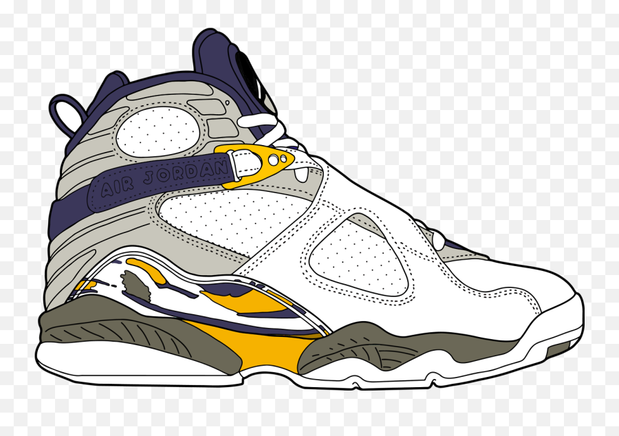 Air Jordan 8 X Kobe Bryant Pe - Running Shoe 1280x845 Jordan 8 Clipart Png,Kobe Bryant Png