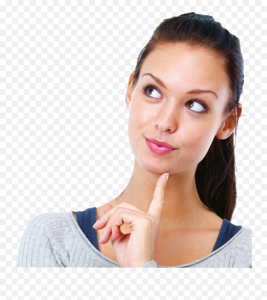 Thinking Woman Png Image - Thinking Girl Png,Girl Transparent