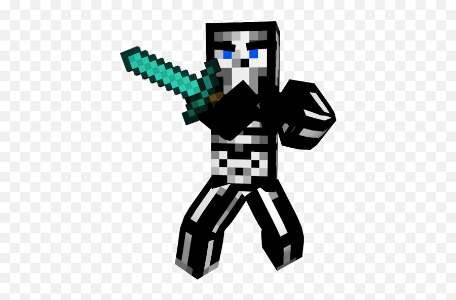 Download Hd Free 3d Minecraft Animations - Minecraft Minecraft Character With Sword Png,Transparent Animations
