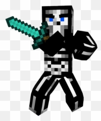 Download Hd Free 3d Minecraft Animations - Minecraft Minecraft Character With Sword Png,Transparent Animations