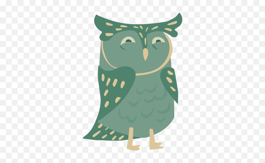 Owl Green Eyes Half Open Flat - Transparent Png U0026 Svg Vector Cartoon,Green Eyes Png