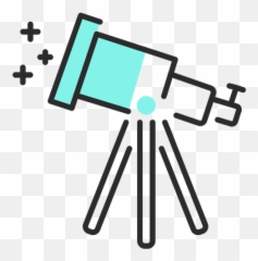 Telescope Flat Stroke - Transparent Png U0026 Svg Vector File Telescope Flat Png,Telescope Png