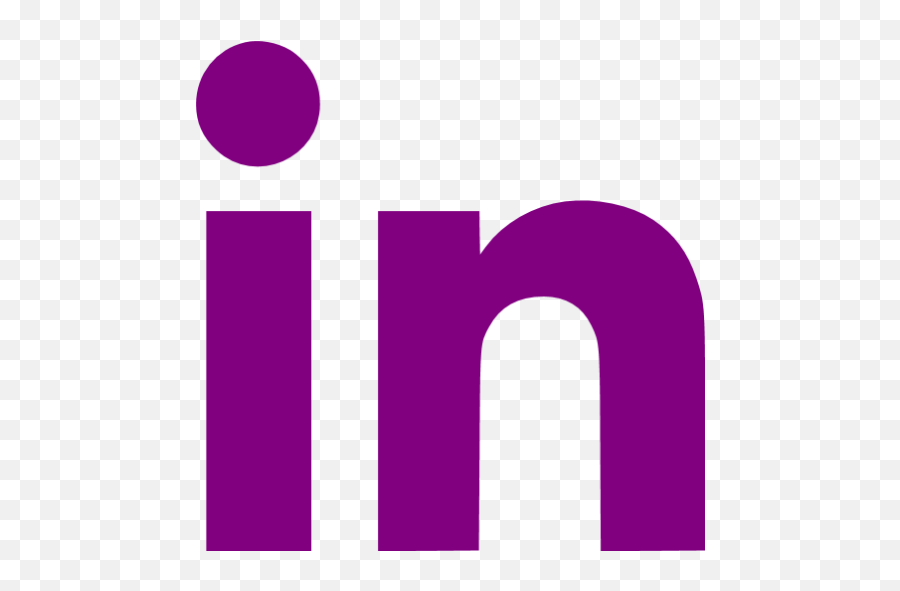 Purple Linkedin Icon - Linked In Icon Purple Png,Linkedin Logo Png