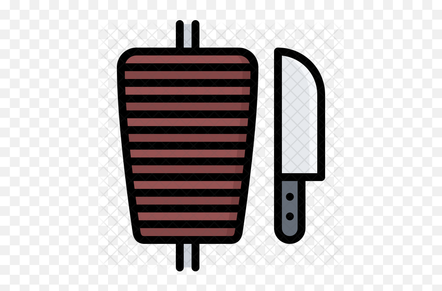 Spit Meat Icon Of Colored Outline Style - Horizontal Png,Spit Png