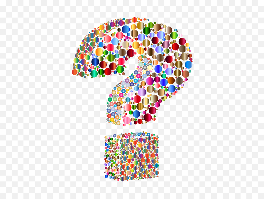 Ponto De Interrogação Colorido Png - Colorful Question Mark Question Mark Colorful Png,Question Mark Emoji Png