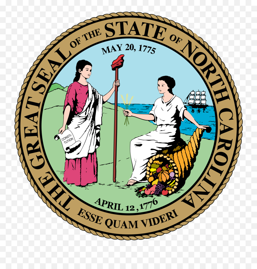 History Of North Carolina - North Carolina State Seal Png,North Carolina Png