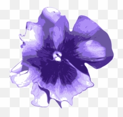 Flower Purple Blue - Watercolor Violet Png