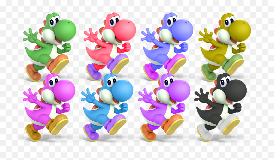 Iu0027ve Colored Yoshi In All Of Its Alternate Ultimate - Super Smash Bros Ultimate Yoshi Skins Png,Smash Ultimate Png